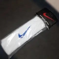 新品未使用　90sナイキNIKE　ヘッドバンド　刺繍ビッグスウッシュ