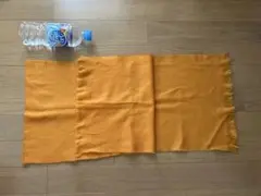 オレンジ フリンジ マフラー