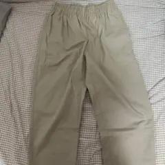 GU メンズ　シェフパンツ　ホワイト　アイボリー