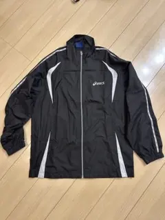 asics ブラック ジャケット