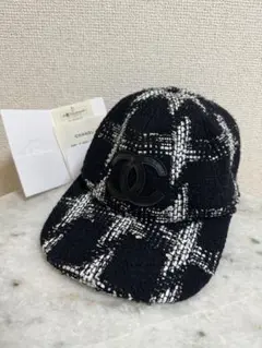 CHANEL ツイードキャップ　Mサイズ