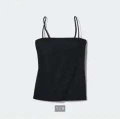UNIQLO エアリズムコットンブラチューブトップ 黒