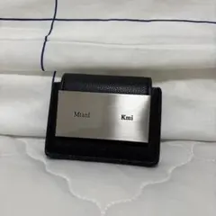 Mtani Kmi ブラックレザー カードケース