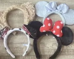 ディズニー耳カチューシャ4点セット