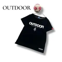 アウトドア　レディース　半袖Tシャツ　ロゴT ブラック　黒　Lサイズ　トップスのサムネイル
