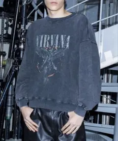 ＜NIRVANA × monkey time＞プリント クルーネック スウェット