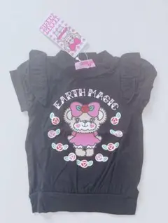 新品 EARTH MAGIC フリル付きTシャツ 100