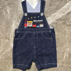 【31日まで限定価格‼️】MIKI HOUSE デニムオーバーオール 80