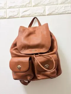コーチ　coach リュック　ブラウン　レザー