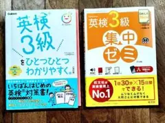 英検3級 対策本2冊セット まとめ売り 書き込みあり