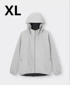 GU ウインドプルーフシェルパーカー ライトグレー　XL ユニセックス