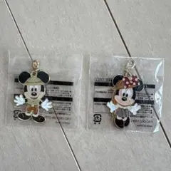 ミッキー ミニー アクリルキーホルダー 2個セット