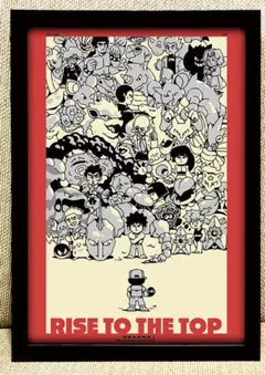 77 アートポスター　アメリカンレトロ　額付き