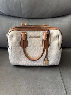 【未使用に近い】MICHAEL KORS ミニボストンバッグ ホワイト
