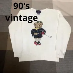 vintage 90s ラルフローレン ポロベア ニット ポロスポーツ