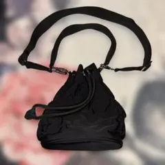 ZARA technical fabric drawstring bag