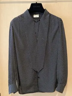 【最終値下】SAINTLAURENT サンローラン シルクシャツ フロントタイ 最終値下】SAINTLAURENT サンローラン シルクシャツ フロントタイ