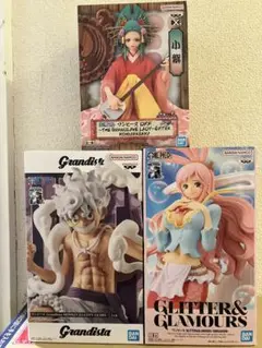 ワンピース フィギュアセット 3体セット　ニカルフィ　しらほし　小紫