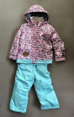 子ども用スキーウェアセット（花柄）