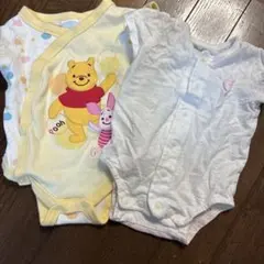 プーさんロンパースとあかちゃん本舗ロンパースセット
