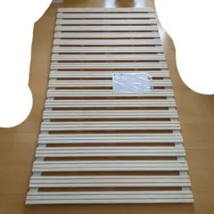 未使用品　タンスのゲン すのこベッド ロール式 木製のサムネイル