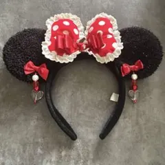 ディズニー カチューシャ イヤリング ミニー - メルカリ