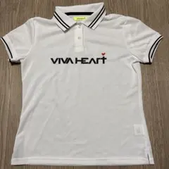 VIVA HEART レディースポロシャツ 42 ホワイト