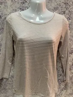 ストライプ 五分袖 Tシャツ　　Mサイズ