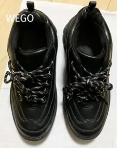 WEGO 厚底 スニーカー ブラック