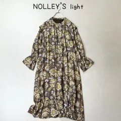 NOLLEY'S light 花柄　バンドカラー　ワンピース　フリーサイズのサムネイル