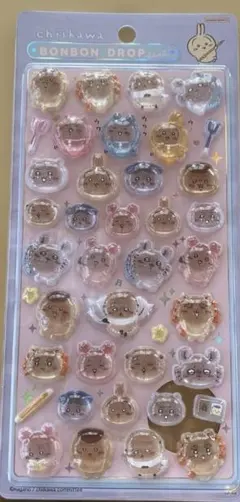 ちいかわ ボンボンドロップシール　みんなポーズ