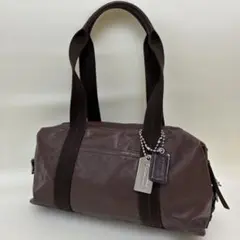 coach ボストンバック　トートバッグ　ブラウン　トンプソン　70491