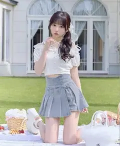 【即日発送xs】ミッシェルマカロン 美脚デニムスカパン