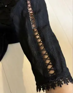 美品　ROSE BUD シースルーカーディガン 長袖のサムネイル