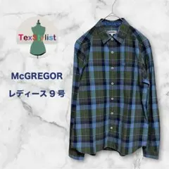 McGREGOR マクレガー チェック柄 長袖シャツ レディース 9号のサムネイル