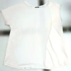 NINE✦異素材レザーMIX変型デザイントップスフリー✦個性派ZARA リミフゥのサムネイル