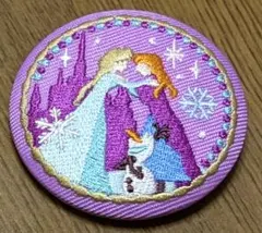 Disney Characters 刺繍缶バッジ ディズニー(アナと雪の女王)