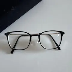 JINS【度あり】フレーム 四角形メガネ ケース付き