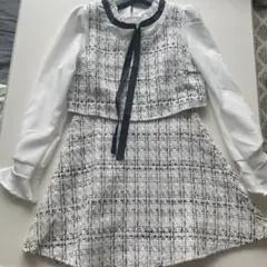 量産型 ワンピース リボン 長袖フレア