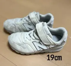 ニューバランス996 キッズスニーカー　白　19㎝