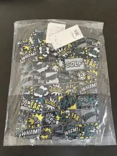 新品 ジャックバニー アメコミ風柄半袖ポロシャツ レディース S