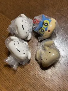 クレヨンしんちゃん　マスコットキャップチャーム　4個