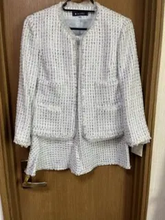 エムズグレイシー水色フォーマルスーツ 42