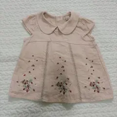 プティマイン　いちご　刺繍　ブラウス　チュニック