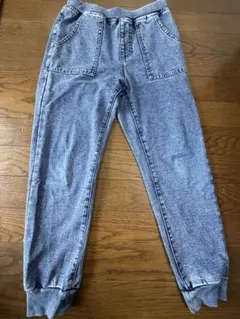 GU デニム風 ジョガーパンツ 140cm