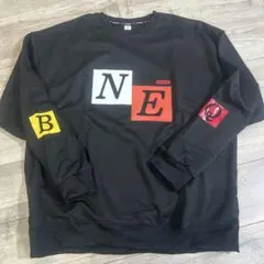 トレーナー ストリート カジュアル 黒 ブラック オーバーサイズ　4XL