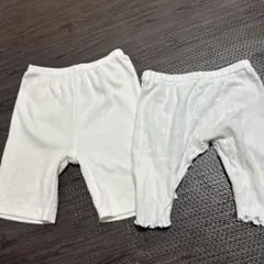 ベビー キッズ レギンス ボトムス パンツ ホワイト白 100 95