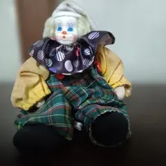 【ヴィンテージ】ピエロ 人形 ドール 陶器製 フェイスのサムネイル