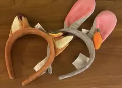 上海ディズニー ズートピア ニック ジュディー カチューシャセット