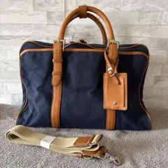 【高級】　ユナイデットアローズ キャンパス地×本革　ブリーフケース